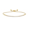 Thumbnail Image 0 of 0.95 CT. T.W. Certified Lab-Created Diamond Bar Bolo Bracelet in 14K Gold (F/SI2) – 9.5"