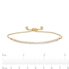 Thumbnail Image 2 of 0.95 CT. T.W. Certified Lab-Created Diamond Bar Bolo Bracelet in 14K Gold (F/SI2) – 9.5"