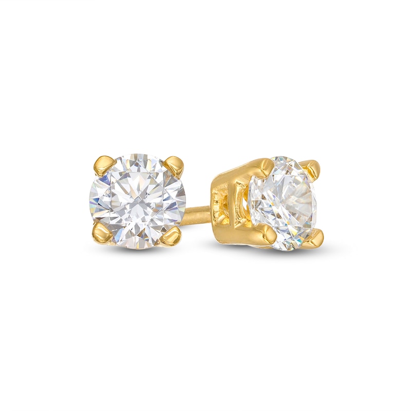 0.50 CT. T.W. Certified Lab-Created Diamond Solitaire Stud Earrings in 14K Gold (F/SI2)