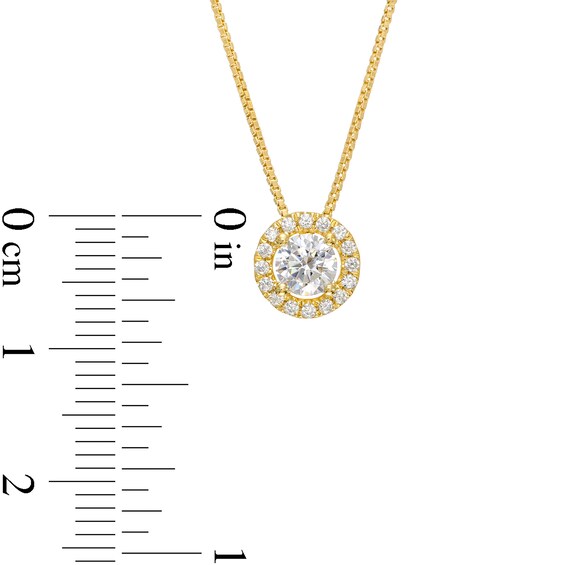 0.45 CT. T.W. Certified Lab-Created Diamond Frame Pendant in 14K Gold (F/SI2)