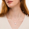 Thumbnail Image 1 of 1.00 CT. T.W. Certified Emerald-Cut Lab-Created Diamond Frame Pendant in 14K White Gold (F/SI2)