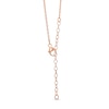 Thumbnail Image 2 of Pear-Shaped Amethyst Solitaire Necklace in 10K Rose Gold – 19"