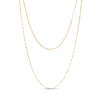 Thumbnail Image 0 of Italian Gold Double Strand Bead and Mirror Chain Necklace in 14K Gold – 17"