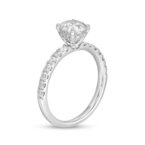 1.45 CT. T.W. GIA-Graded Diamond Engagement Ring in 14K White Gold