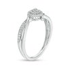 0.15 CT. T.W. Multi-Diamond Bypass Crossover Split Shank Promise Ring in 10K Gold