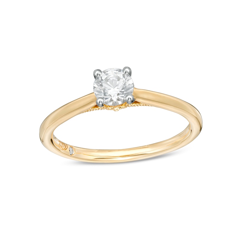 Emmy London 0.52 CT. T.W. Certified Diamond Solitaire Engagement Ring in 18K Gold (F/VS2)|Peoples Jewellers