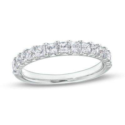 CT. T.W. Princess-Cut Diamond Anniversary Band in 14K White Gold