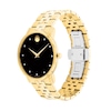 Thumbnail Image 1 of Men's Movado Museum® Classic 0.04 CT. T.W. Diamond Gold-Tone PVD Watch with Black Dial (Model: 0607625)