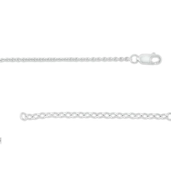 0.45 CT. T.W. Multi-Shaped Black and White Diamond Alternating Station Necklace in Sterling Silver