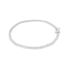 White Lab-Created Sapphire Line Bracelet in Sterling Silver – 7.5"