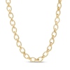 Thumbnail Image 0 of 7.0mm Rope-Textured Link Chain Choker Necklace in 10K Gold – 16"