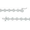 4.00 CT. T.W. Multi-Diamond Squares Bracelet in 10K White Gold