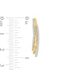 Thumbnail Image 1 of 0.25 CT. T.W. Diamond Layered Hoop Earrings in 10K Gold