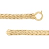 Thumbnail Image 2 of 9.0mm Double Row Curb Chain Bracelet in 10K Gold – 7.5"