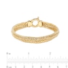 Thumbnail Image 3 of 9.0mm Double Row Curb Chain Bracelet in 10K Gold – 7.5"