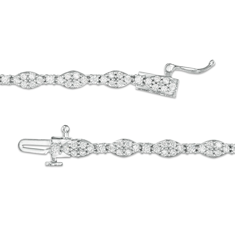 2.00 CT. T.W. Marquise Multi-Diamond Line Bracelet in 10K White Gold - 7.25"|Peoples Jewellers