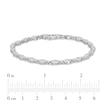 Thumbnail Image 2 of 2.00 CT. T.W. Marquise Multi-Diamond Line Bracelet in 10K White Gold - 7.25"