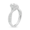 Thumbnail Image 2 of 1.00 CT. T.W. Certified Canadian Marquise Diamond Frame Twist Shank Engagement Ring in 14K White Gold (I/SI2)