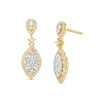 0.50 CT. T.W. Multi-Diamond Flame Drop Earrings in 10K Gold