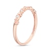 0.04 CT. T.W. Diamond Leaf Vine Vintage-Style Anniversary Band in 10K Rose Gold