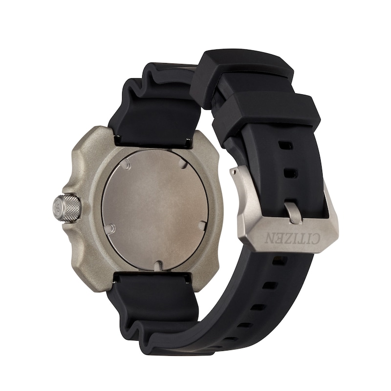 Men's Citizen Eco-Drive® Promaster Diver Super Titanium™ Strap Watch with Black Dial (Model: BN0220-16E)|Peoples Jewellers