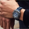 Thumbnail Image 4 of Men's Citizen Eco-Drive® Promaster Diver Gunmetal Grey Super Titanium™ Strap Watch with Blue Dial (Model: BN0227-09L)