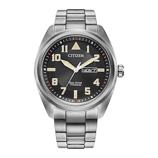 Men's Citizen Eco-Drive® Garrison Super Titanium™ Watch with Black Dial (Model: BM8560-53E)