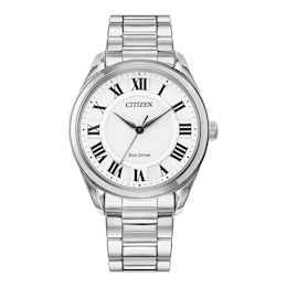 Ladies' Citizen Eco-Drive® Fiore Watch with White Dial (Model: EM0970-53A)