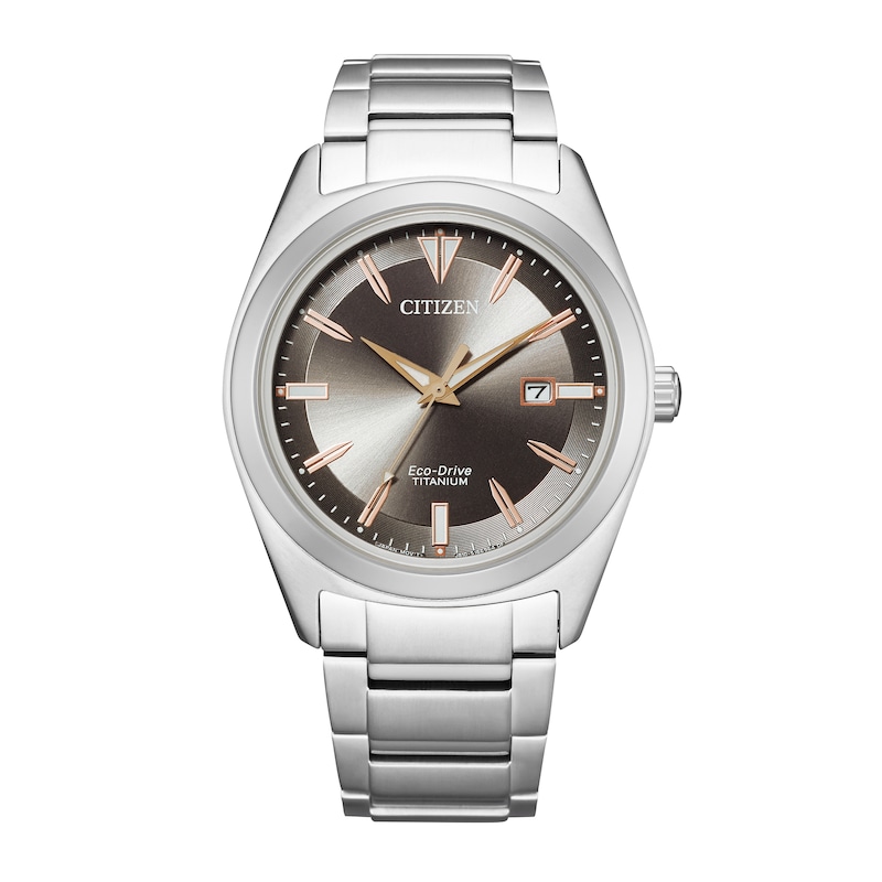 Men's Citizen Eco-Drive® Super Titanium™ Watch with Brown Dial (Model: AW1640-83H)