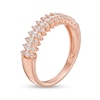 0.45 CT. T.W. Diamond Triple Row Anniversary Band in 10K Rose Gold