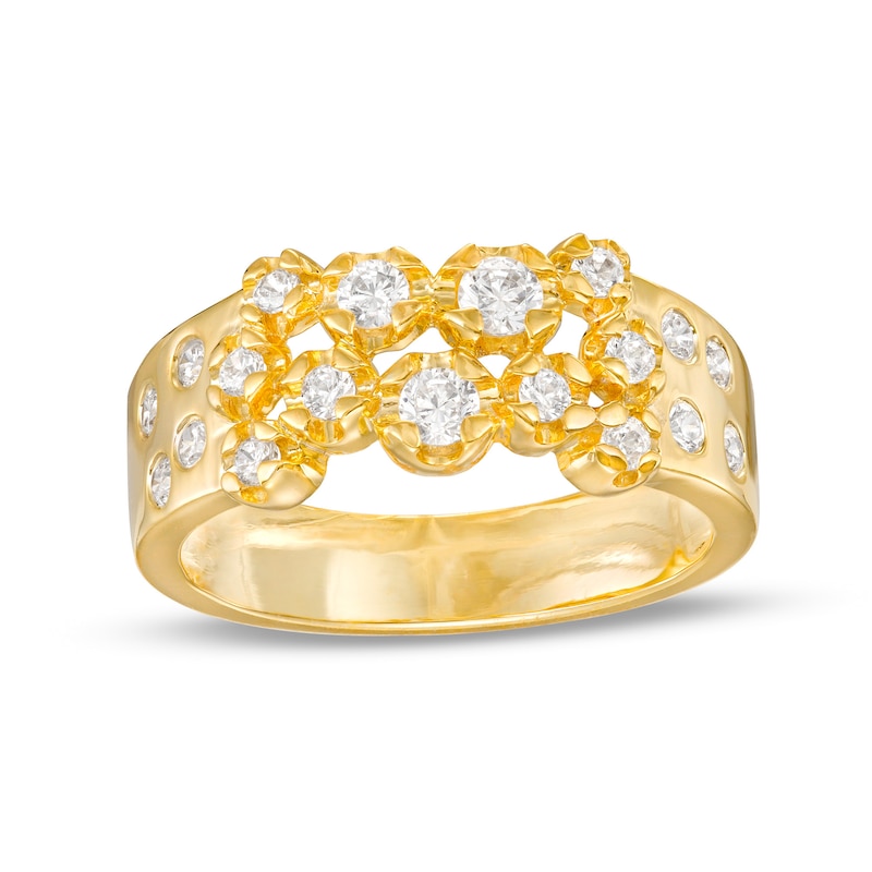 0.45 CT. T.W. Diamond Scatter Anniversary Band in 10K Gold