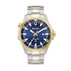 Men's Bulova Marine Star Two-Tone Watch with Blue Dial (Model: 98B384)