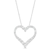 0.75 CT. T.W. Journey Diamond Heart Pendant in 10K White Gold