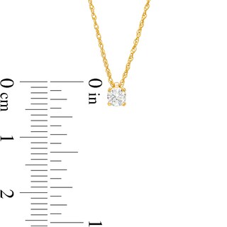 0.15 CT. Diamond Solitaire Pendant in 10K Gold (J/I3)