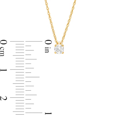 0.15 CT. Diamond Solitaire Pendant in 10K Gold (J/I3)