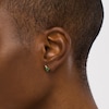 Thumbnail Image 1 of 4.0mm Emerald and Diamond Accent Flame Stud Earrings in 10K Gold