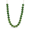 Thumbnail Image 0 of 8.0mm Jade Bead Adjustable Necklace in 14K Gold
