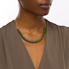 Thumbnail Image 1 of 8.0mm Jade Bead Adjustable Necklace in 14K Gold