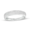 Thumbnail Image 0 of 0.25 CT. T.W. Diamond Double Row Band in 10K White Gold
