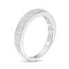 Thumbnail Image 1 of 0.25 CT. T.W. Diamond Double Row Band in 10K White Gold