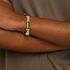 Thumbnail Image 1 of Jade Chinese "Health" Station Adjustable Bracelet in 14K Gold - 9.0"