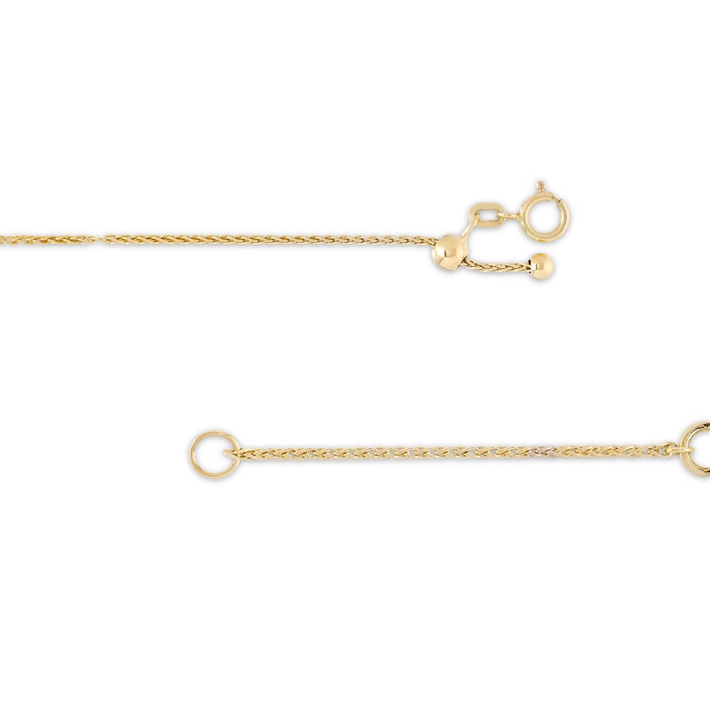 Jade Chinese "Health" Station Adjustable Bracelet in 14K Gold - 9.0"|Peoples Jewellers