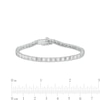 Thumbnail Image 3 of 2.75 CT. T.W. Baguette Diamond Tennis Bracelet in 10K White Gold - 7.25"