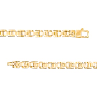 Men's Link Chain ID Bracelet in 10K Gold – 8.5"