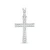 Thumbnail Image 0 of Men's 2.00 CT. T.W. Certified Lab-Created Diamond Stick Cross Charm in 14K White Gold (F/SI2)