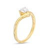 Thumbnail Image 2 of 0.45 CT. Diamond Solitaire Chevron Engagement Ring in 14K Gold (I/I2)