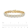 Men's 4.50 CT. T.W. Certified Lab-Created Diamond Cushion Frame Link Bracelet in 14K Gold (F/SI2) - 8.5"