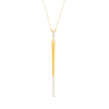 Thumbnail Image 0 of 0.13 CT. T.W. Diamond Graduated Linear Drop Pendant in 10K Gold