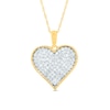 0.50 CT. T.W. Multi-Diamond Heart Pendant in 10K Gold