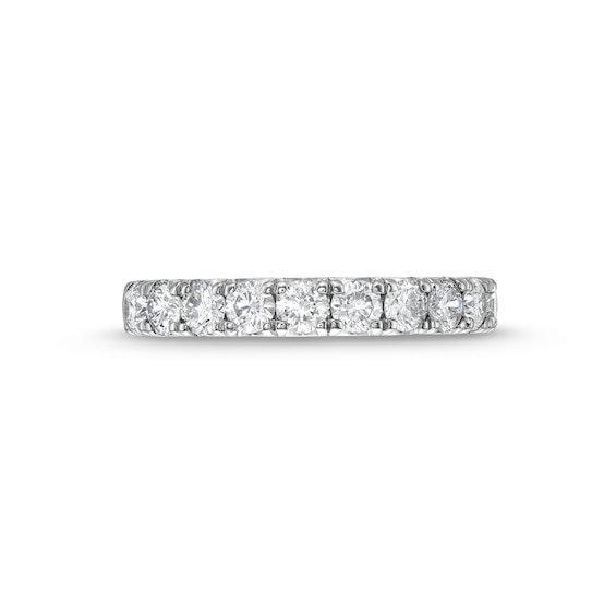 Vera Wang Love Collection 0.95 CT. T.W. Diamond Eleven Stone Anniversary Band in 14K White Gold (I/SI2)